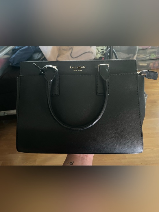 kate spade Handbags - kate spade black leather satchel